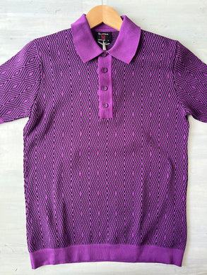 1970s Glo-Weave knitted shirt, Medium