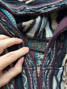GECCU 3D knitted ‘Force’ merino wool sleeveless hoodie, Medium