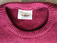 Vintage 1990s Aklanda crew-kneck merino wool jumper, made in Australia, Large.