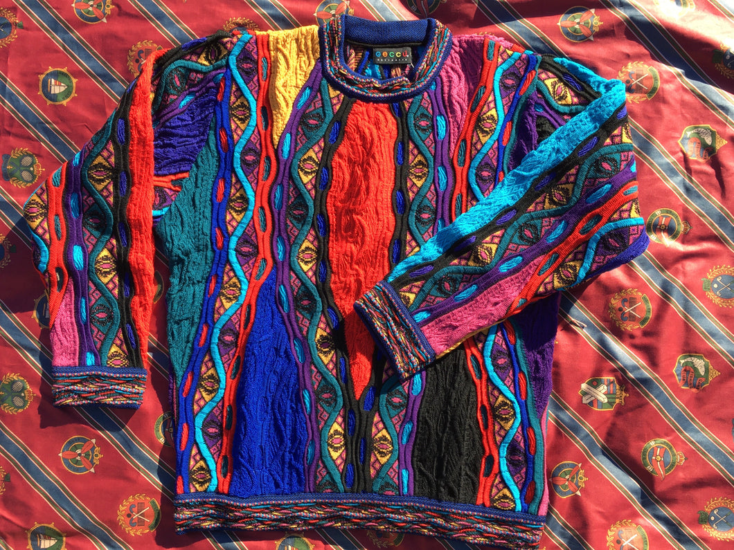 GECCU 3D-knitted crew-neck merino wool ‘Mati’ jumper, Large