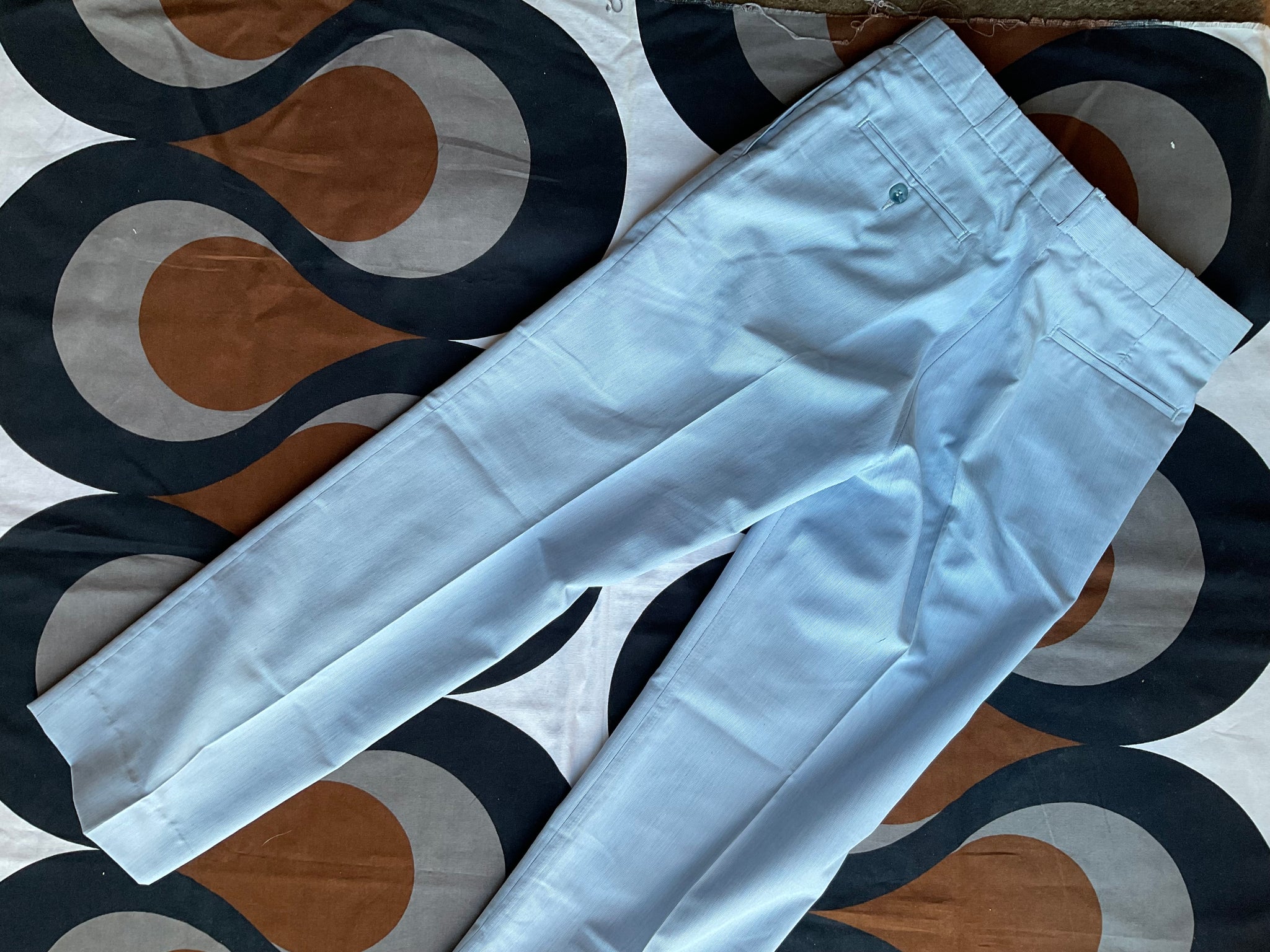 Farah Relaxed Trousers Navy 40x27 TD025 GG 10 | eBay