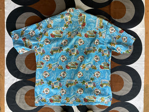 Vintage Hawaiian short-sleeve shirt by Hilo Hattie, made in USA, XL