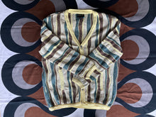 Vintage Coogi 3D knitted acrylic/cotton/viscose cardigan, Medium.