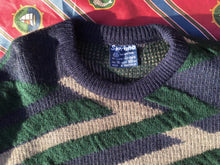 Vintage 3D knitted jumper, Large