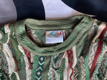 Vintage COOGI 3D knitted cotton crew neck jumper, Made in Australia, Large