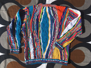 GECCU 3D-knitted crew-neck ‘Crown’ cotton jumper, Medium