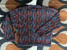 GECCU 3D-knitted crew neck ‘Uluru’ woollen crop cardigan, Large