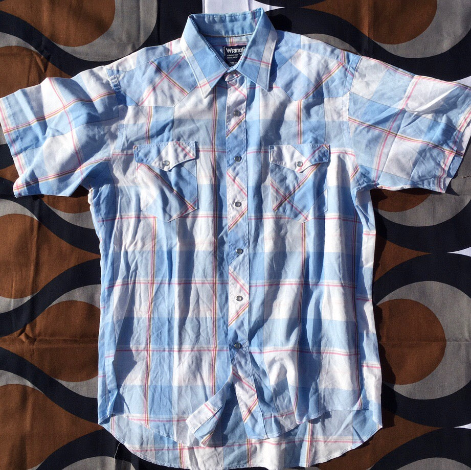 Vintage Western shirt by Wrangler, made in USA, Medium