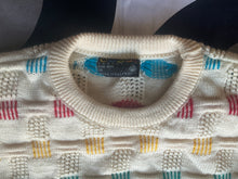 Vintage Coogi 3D knitted crew-neck woollen jumper, Medium