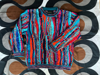 GECCU 3D-knitted crew neck ‘Wombat’ cotton jumper - Small, Medium & Large