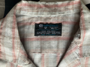 Vintage 1980s check short-sleeve shirt, Medium