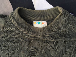Vintage COOGI chunky cotton jumper, made in Australia, Medium
