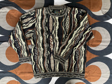 GECCU 3D knitted crew-neck ‘Force’ merino wool jumper, Extra Small