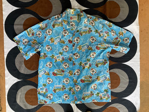 Vintage Hawaiian short-sleeve shirt by Hilo Hattie, made in USA, XL