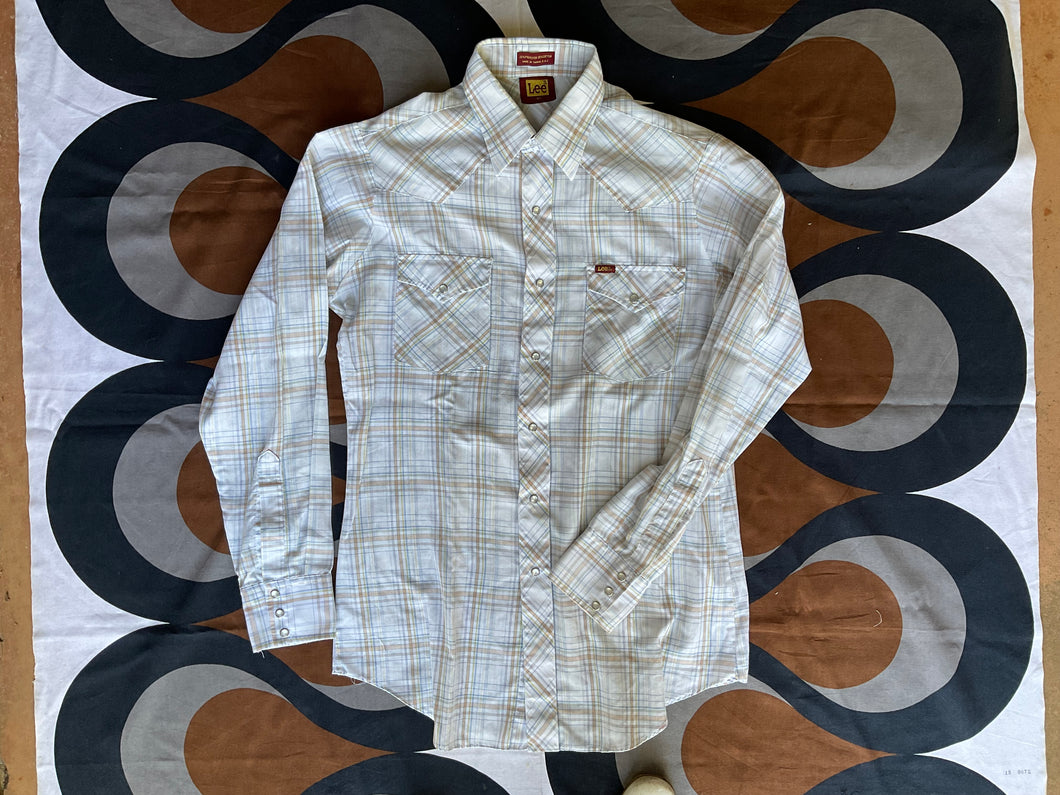 Vintage Lee Western long-sleeve check shirt, Medium