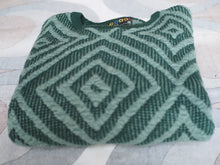 Vintage COOGI 3D knitted crew neck woollen jumper, made in Australia, Small