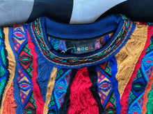 GECCU 3D-knitted ‘Valley’ crew-neck wool jumper, S & 3XL