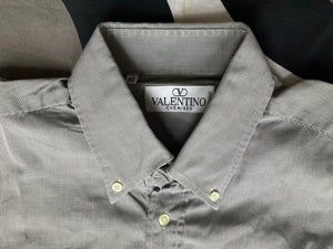 Vintage Valentino long sleeve pure cotton shirt, made in Italy, Small.