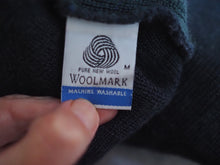 Vintage Y2K zippered pure wool cardigan, made in Australia, Medium