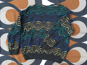 Vintage COOGI 3D knitted jumper, made in Australia, Medium