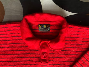 Vintage COOGI woollen polo-neck jumper, made in Australia, Large.
