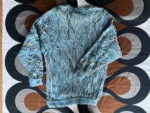 Vintage COOGI Blues 3D-knitted cotton jumper, Medium.