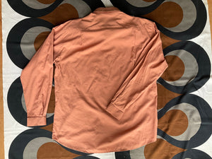 Vintage YSL orange long-sleeve button-down collar shirt, Large