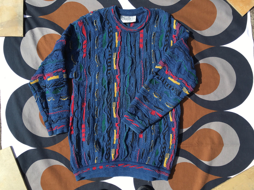 Vintage COOGI 3D knitted jumper, Made in Australia, Medium