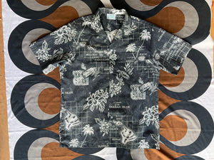 Vintage Hawaiian short-sleeve shirt by Jade Fashions, made in USA, Medium